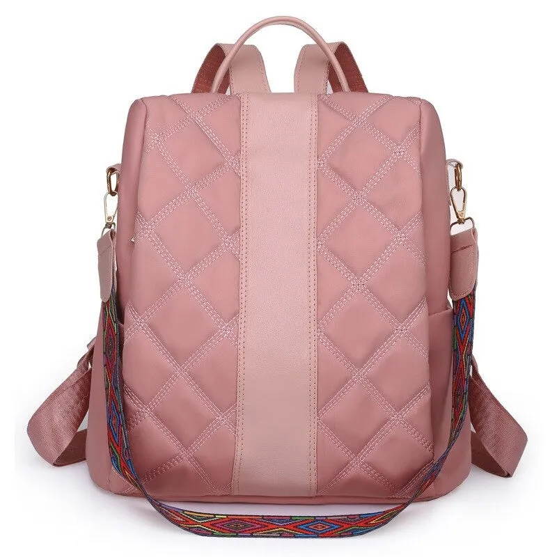 Oxford Anti Theft Fashionable Backpack For Women