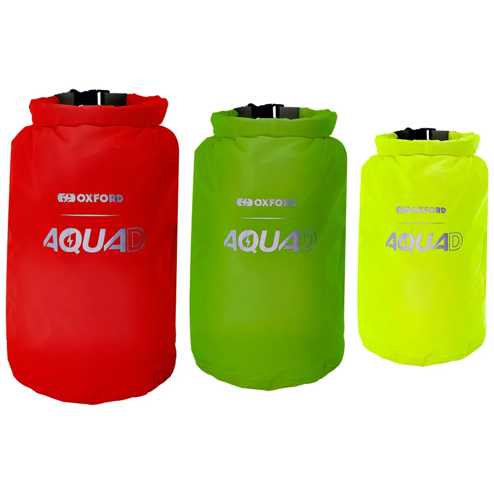 Oxford Aqua D Dry Bags Pack of 3 Motorcycle Luggage