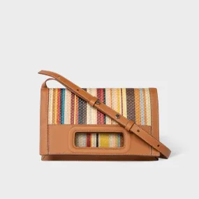 Paul Smith - Signature Stripe Raffia Cross-Body Bag