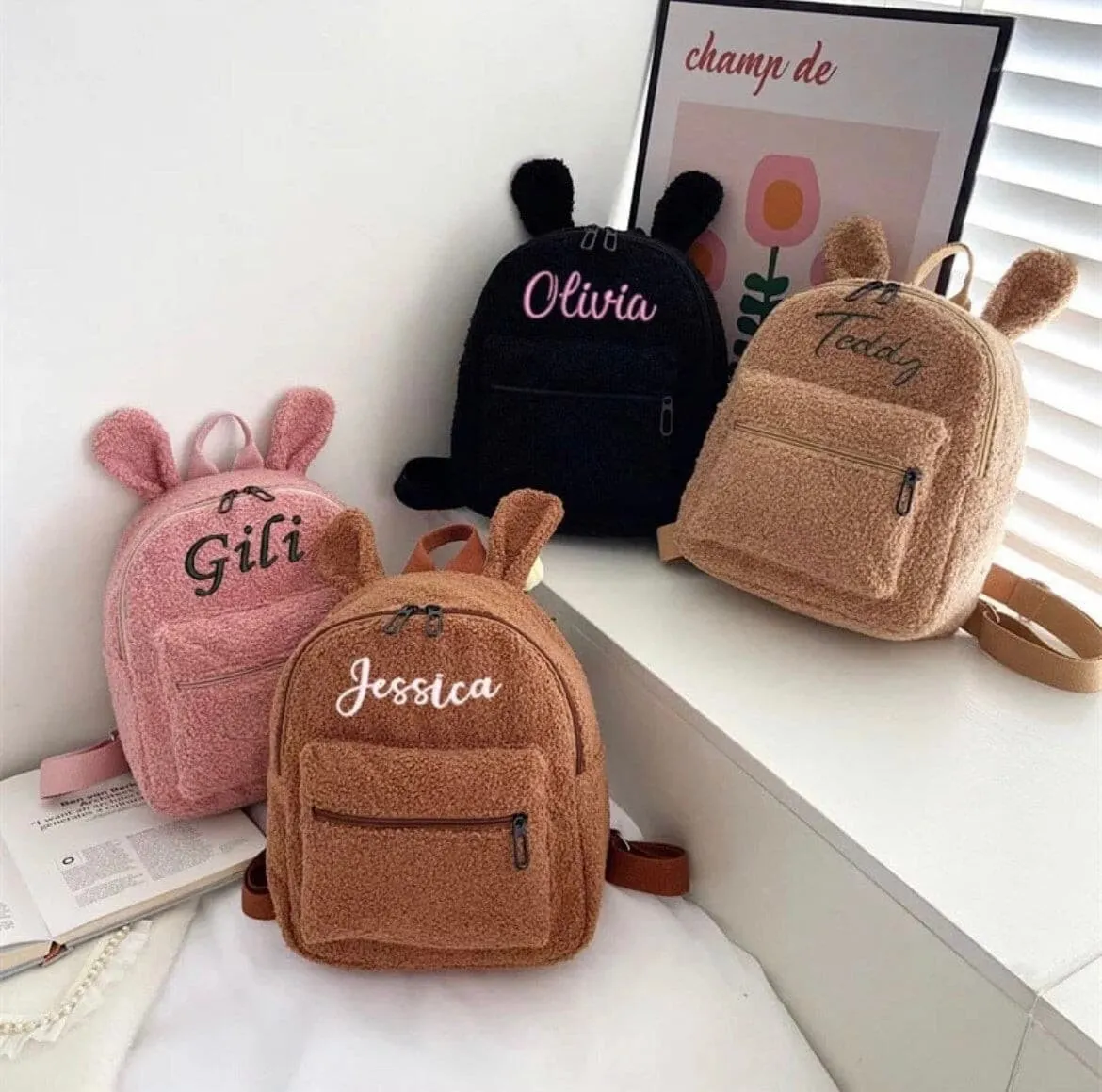 Personalised Kids Backpack with Embroidered Name for Kids