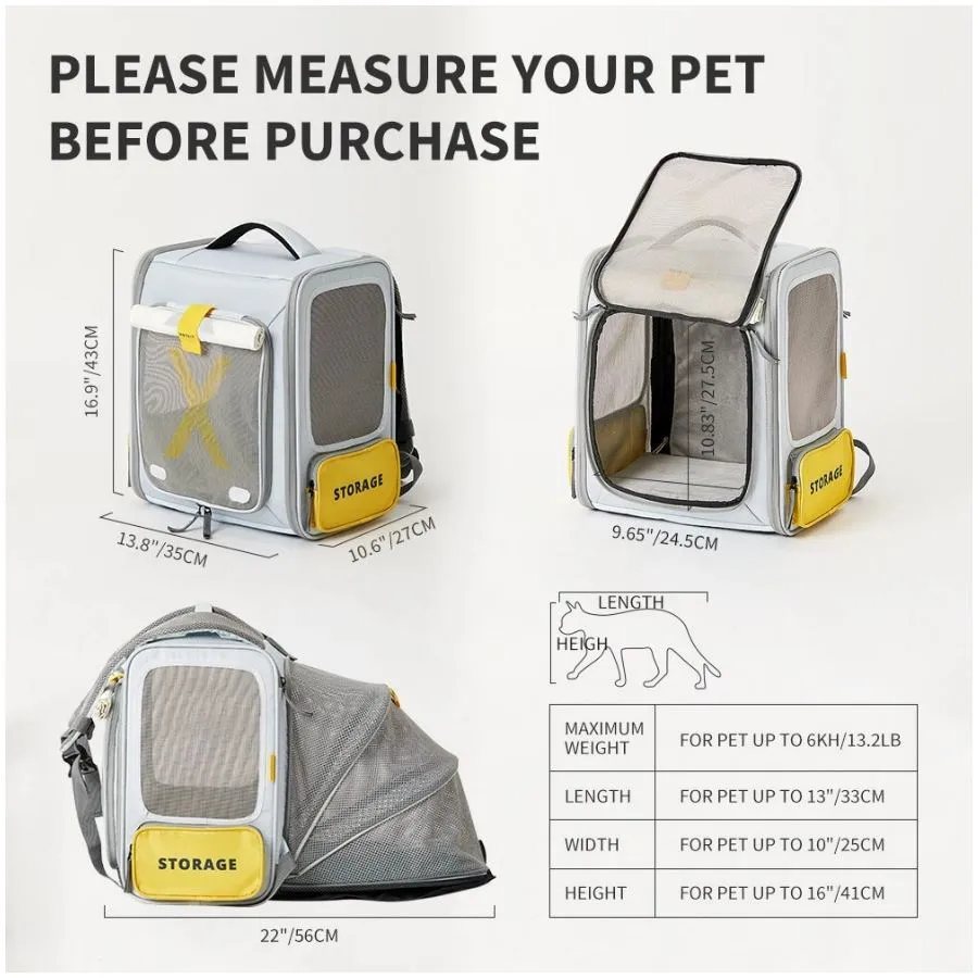 Petkit Breezy X Zone Pet Carrier Yellow