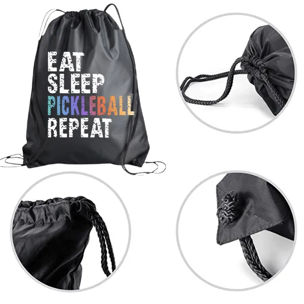 Pickleball Drawstring Bag