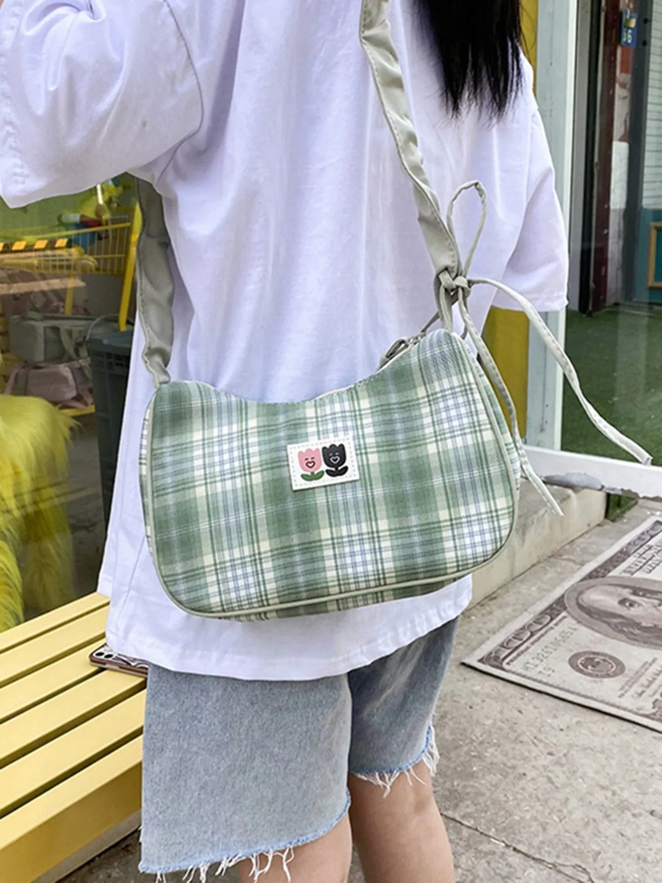 Plaid Shoulder Bag