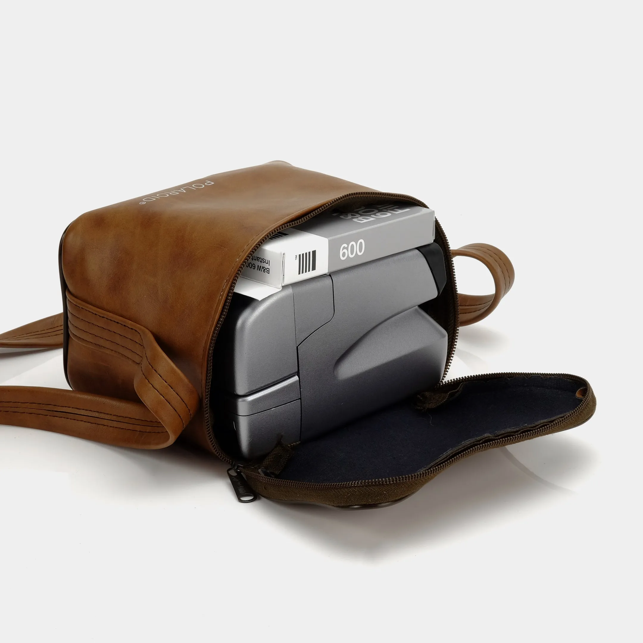 Polaroid Brown Faux Leather Instant Camera Bag