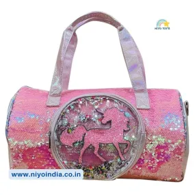 Premium Quality Unicorn Holographic Sequin Duffle Bag Overnight Bag