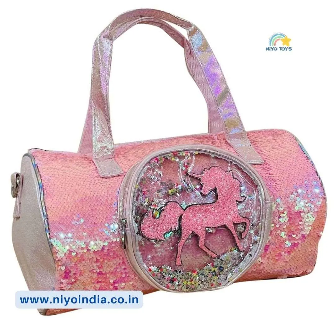 Premium Quality Unicorn Holographic Sequin Duffle Bag Overnight Bag