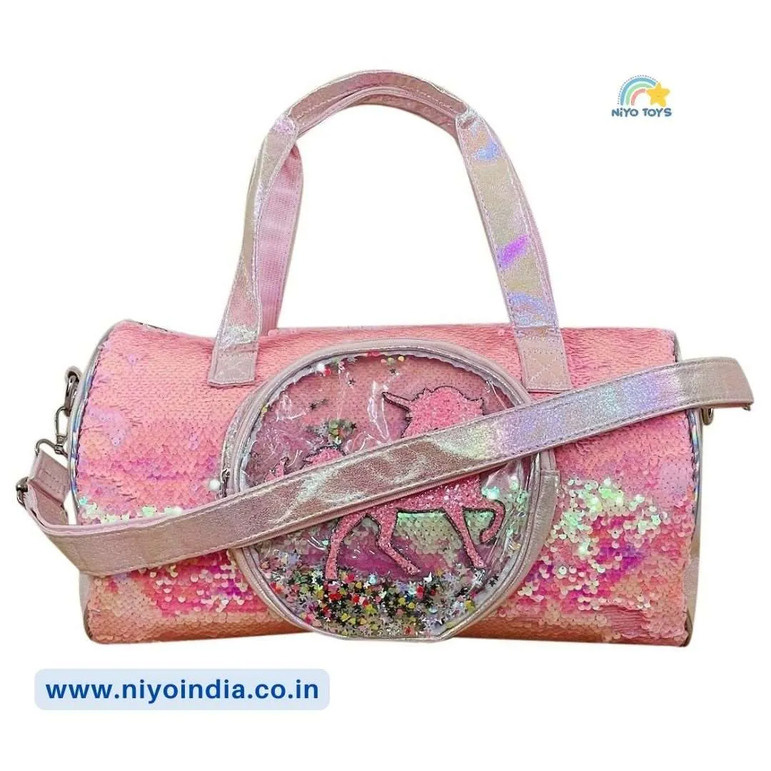 Premium Quality Unicorn Holographic Sequin Duffle Bag Overnight Bag