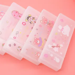 PVC Translucent Pencil Box