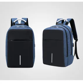 Raids Anti-Theft Backpack With Usb Charging Ports Code Lock Blue Bags