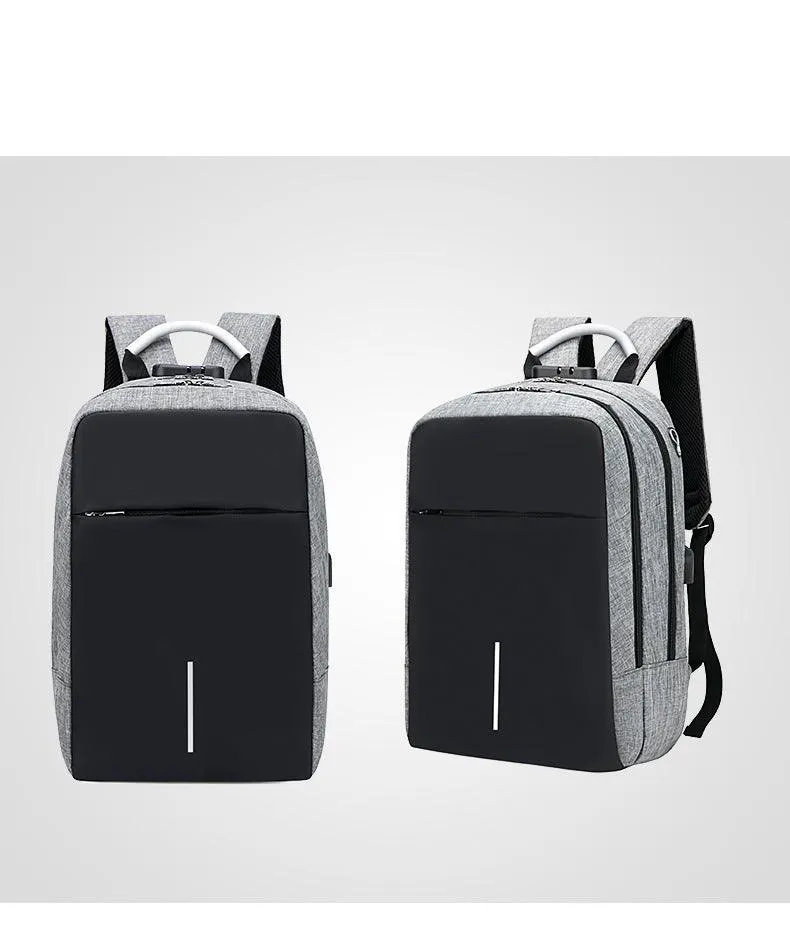 Raids Anti-Theft Backpack With Usb Charging Ports Code Lock Grey Bags