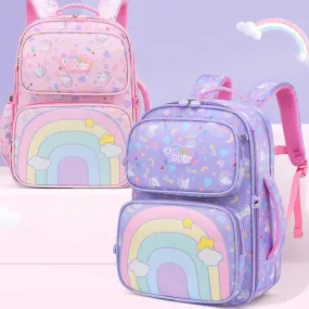 Rainbow Blossom School Backpack