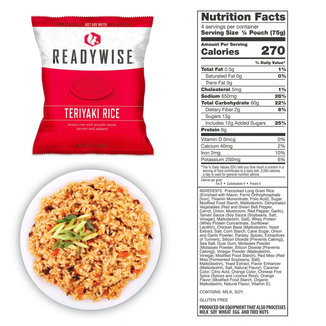 ReadyWise Freeze-Dried Emergency Food Dry Bag - 60 Servings