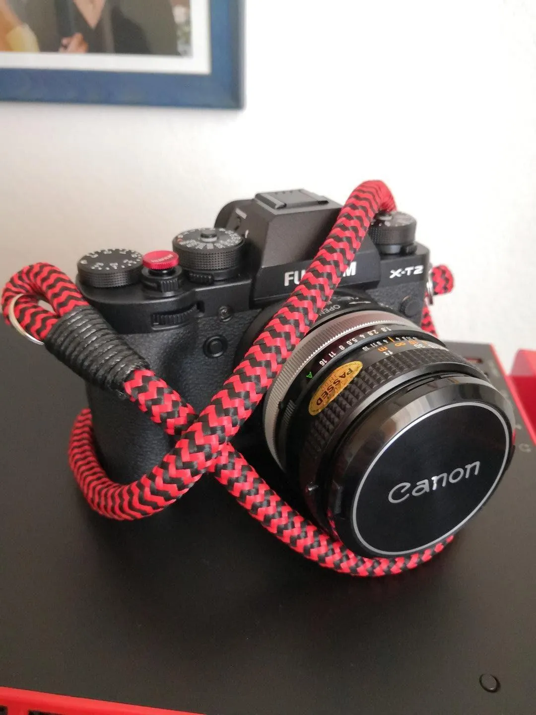 Red-Black Camera Strap