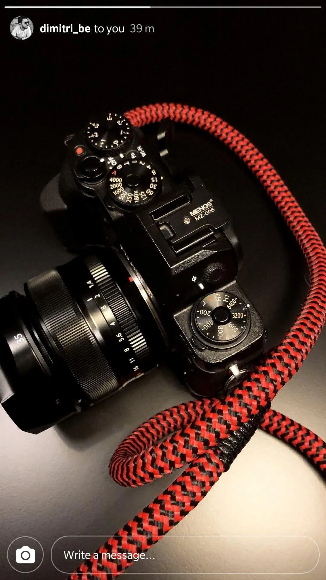 Red-Black Camera Strap