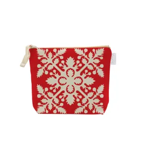 Red Quilt Cosmetic Bag, Small