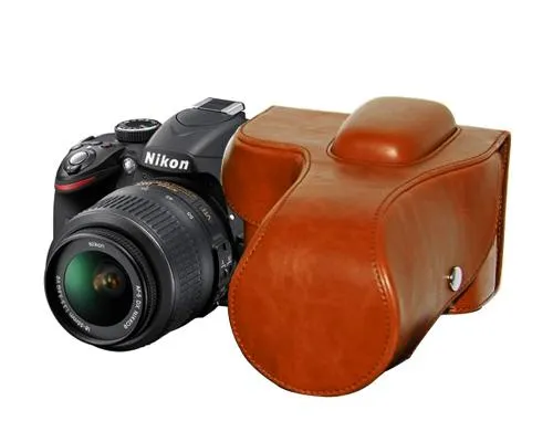 Retro Nikon D3300 Camera Leather Case