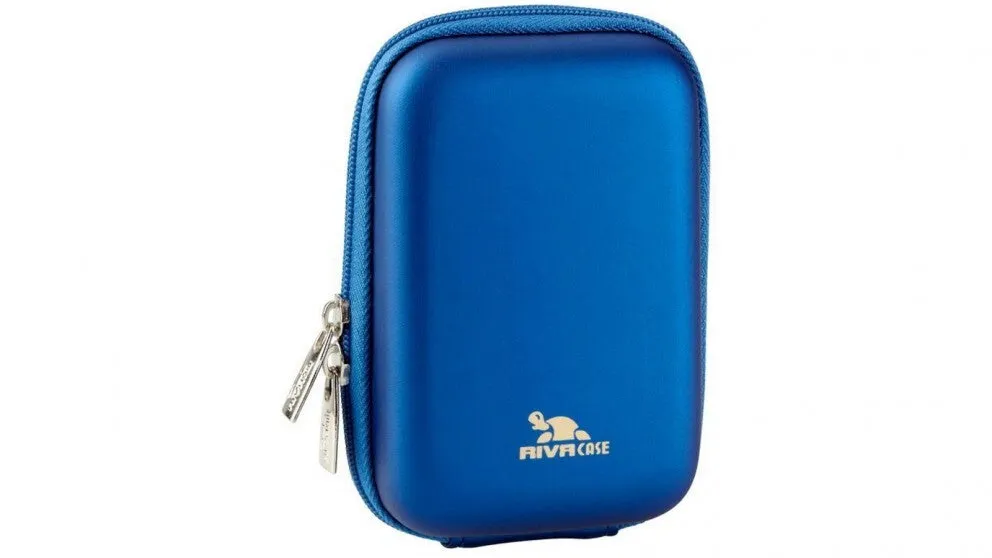 Rivacase 7103 Compact Shockproof Digital Camera Bag with Lanyard (Blue)