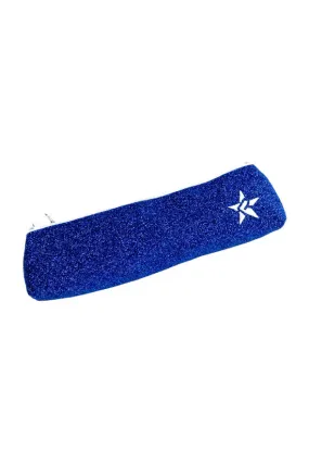 Royal Blue Rebel Pencil/Brush Bag with White Zipper