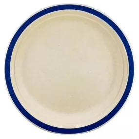 Royal blue Sugarcane Plate 230MM 10pk