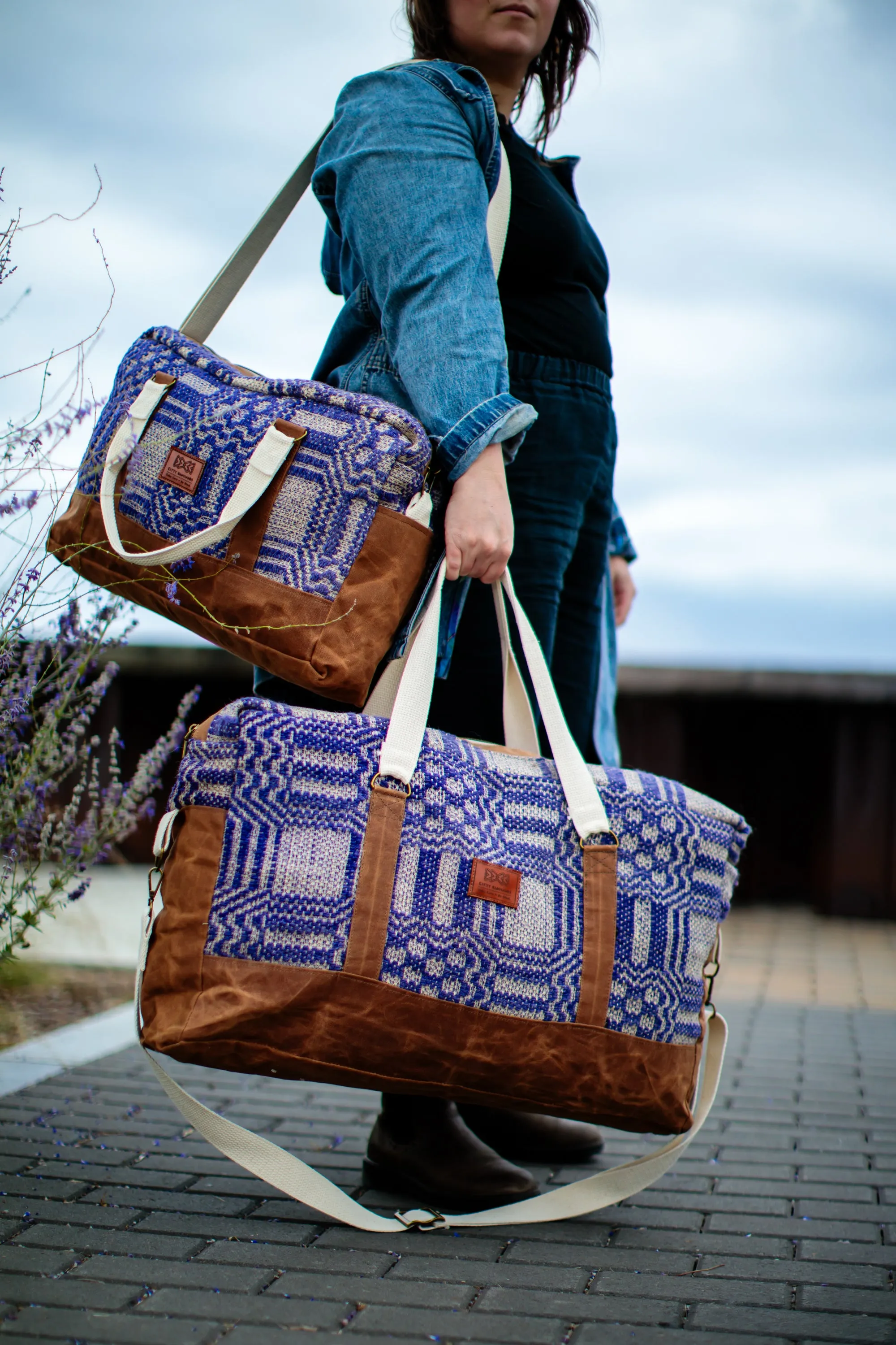 Royal Purple Coverlet Weekender Duffel