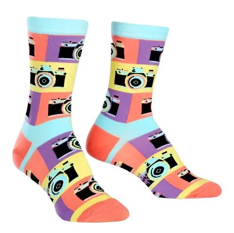 Say Cheese! Women's Crew Socks