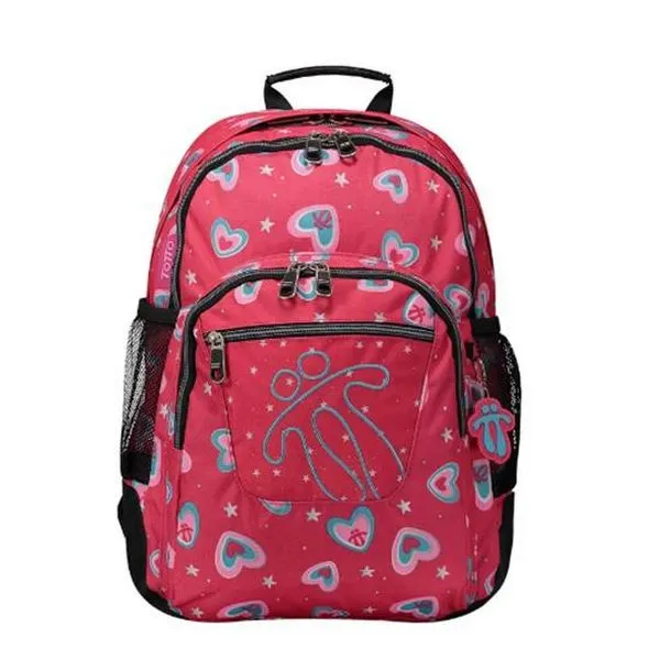 School Bag Totto Crayoles Fuchsia (44 X 33 x 14 cm)