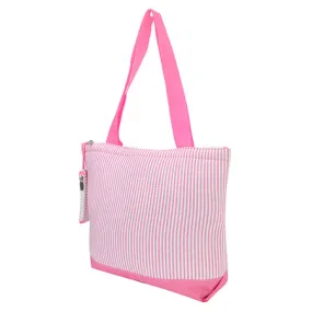 Seersucker Pink NGIL Canvas Tote Bag