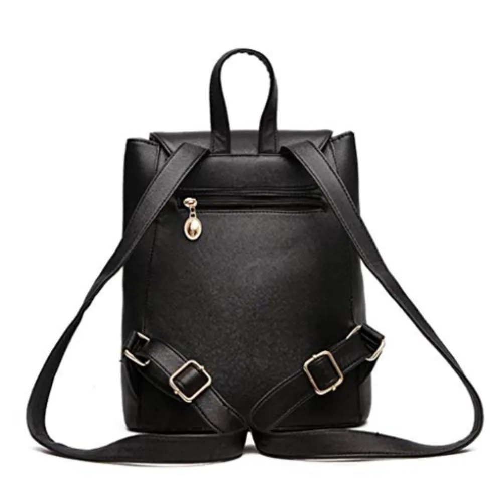 Small Backpack Leather Shoulder Bag