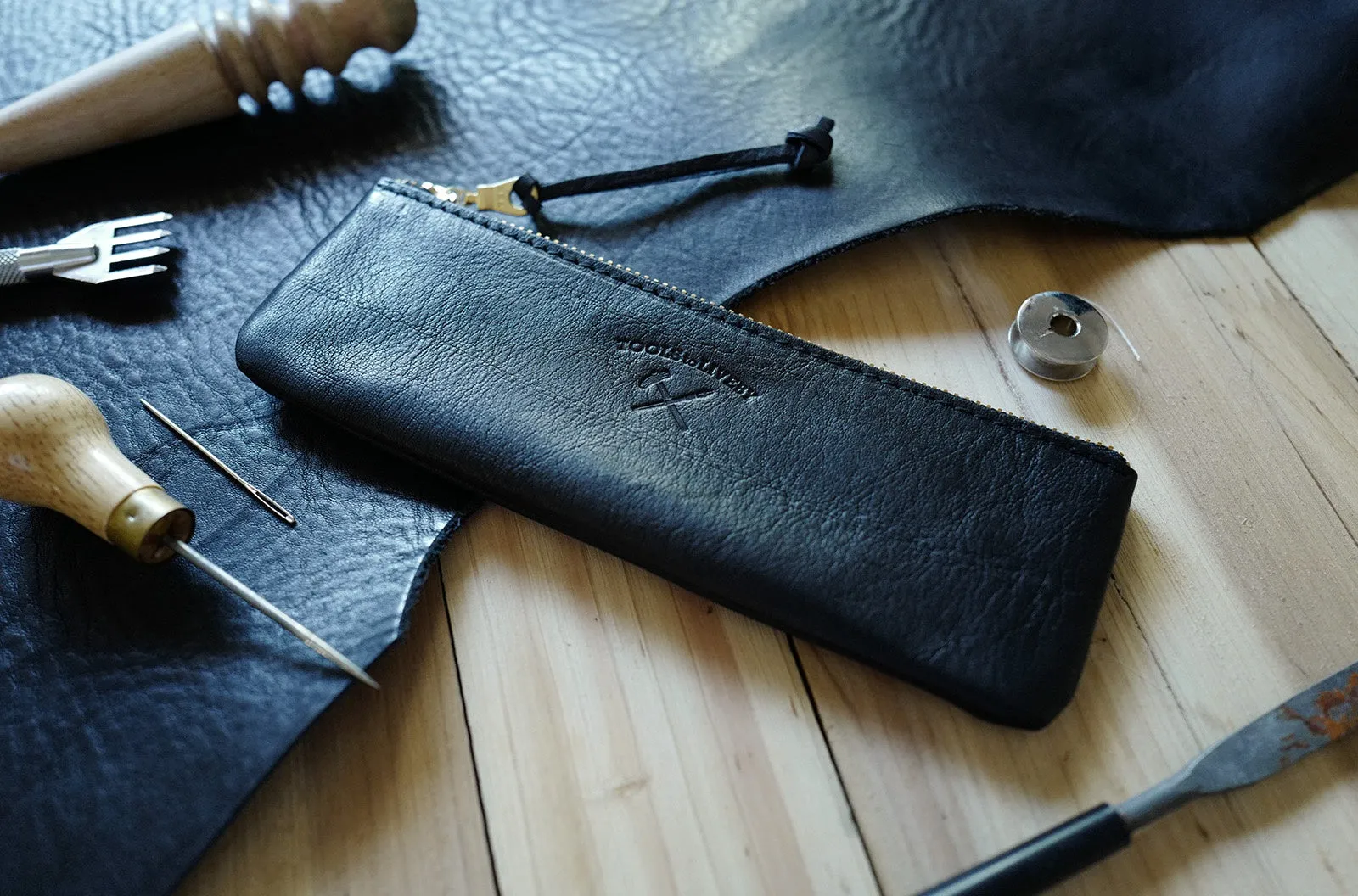 Small Leather Case - Black