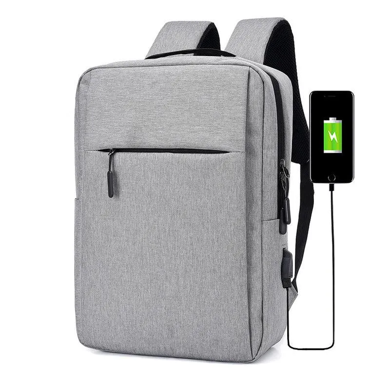 Smart Anti-Theft Oxford Backpack With Usb Charging Ports Bag-Blue