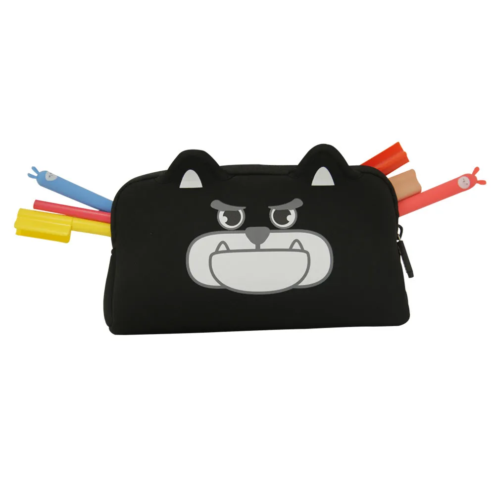 Smily Kiddos Angry Doggy Pencil Case Black