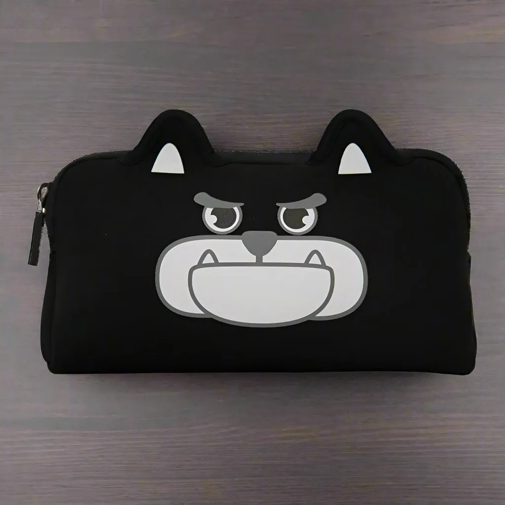 Smily Kiddos Angry Doggy Pencil Case Black