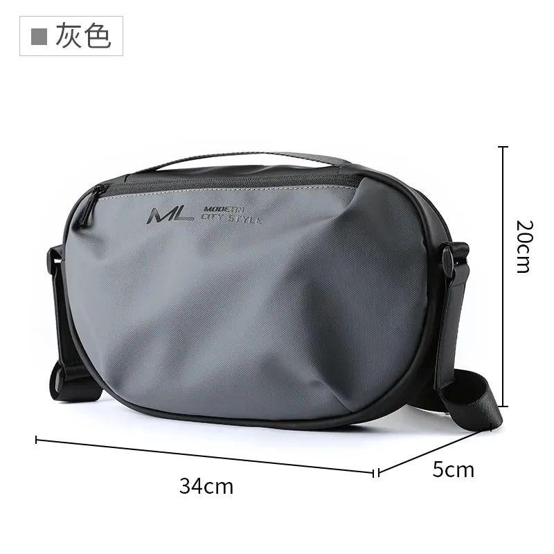 Sohiwoo Men Chest Bag 11inch IPad Solid Waterproof Dry-Wet Separation Outdoor Multifunction Premium Sling Bag For Male Commuter