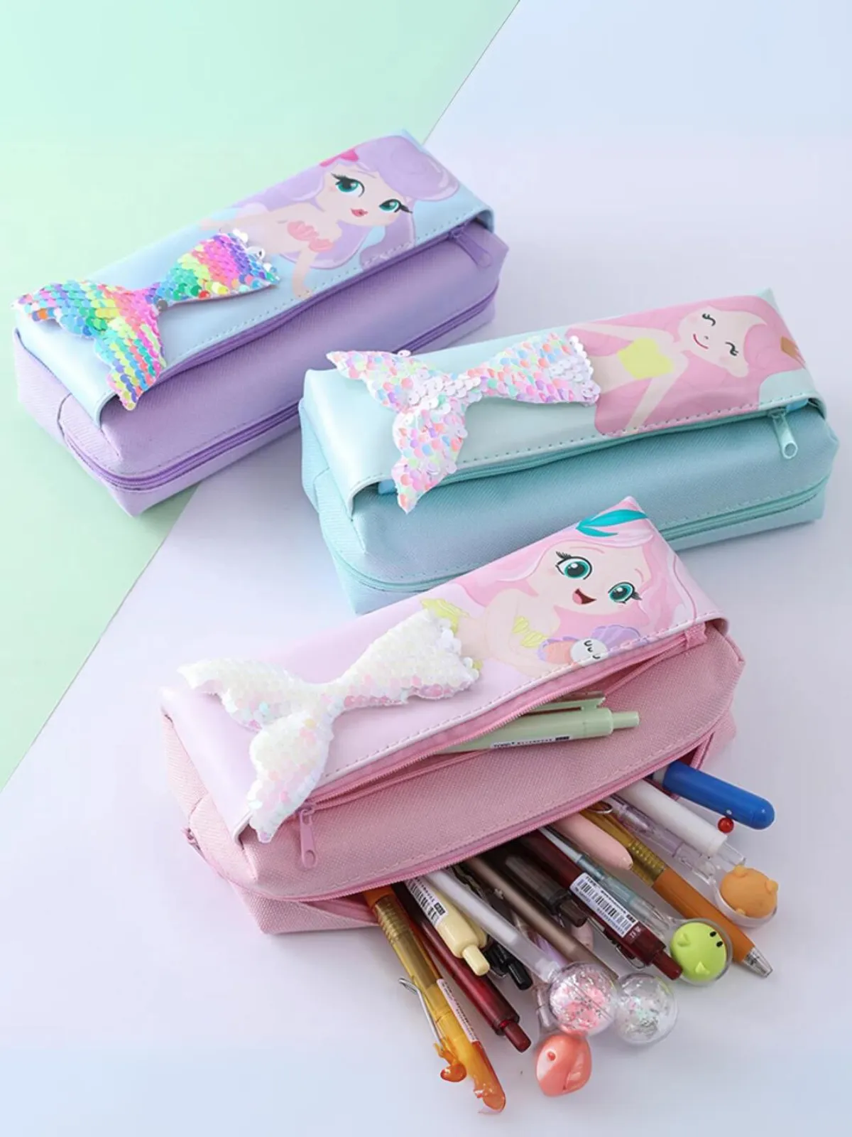 Sparkling Mermaid Pencil Case - Cute and Colorful Organizer