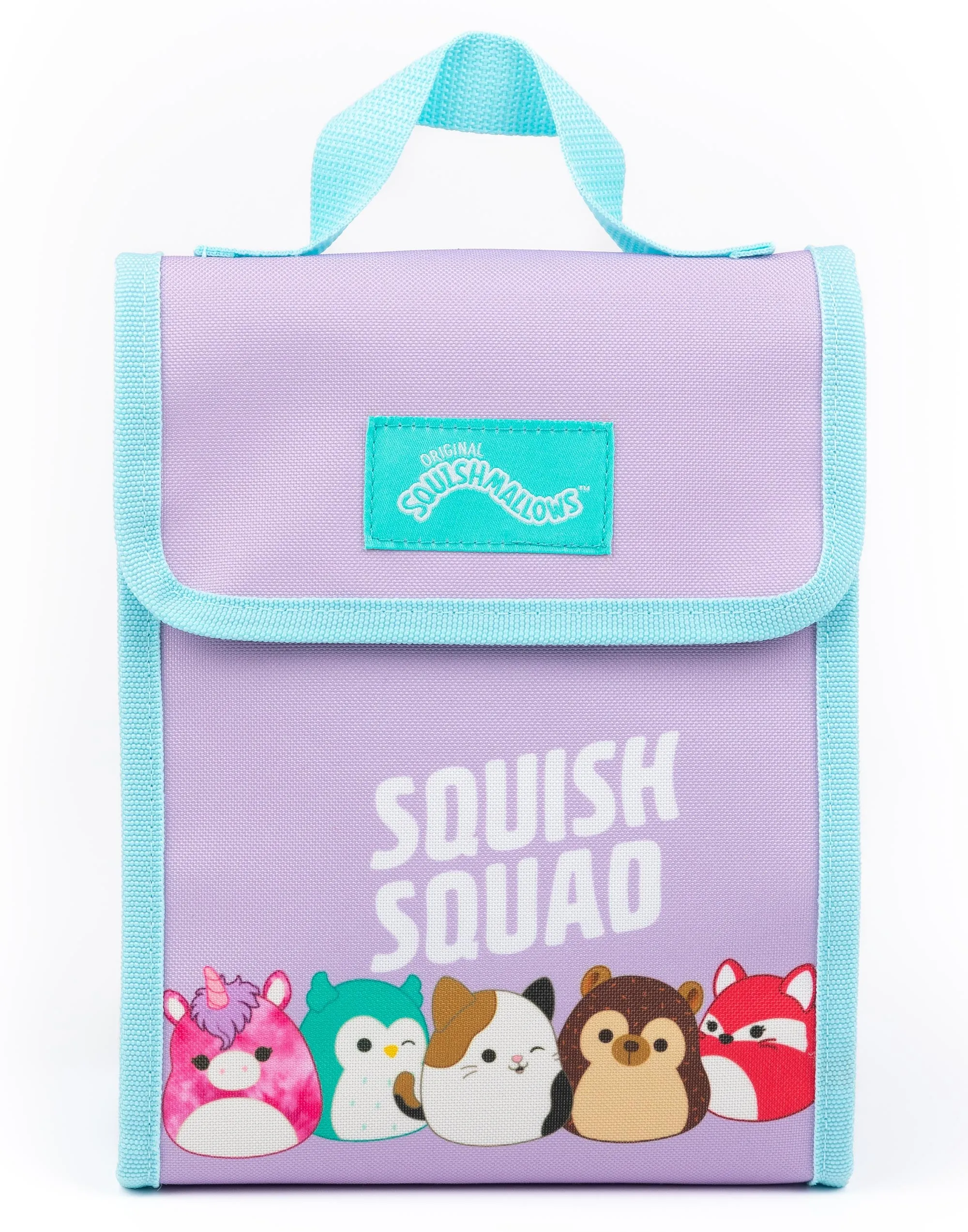 Squishmallows Back Pack 4 Piece Set Printed Unisex Kids Purple 4 Piece Backpack Set