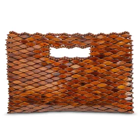 St. Tropez Clutch  - Dark Walnut