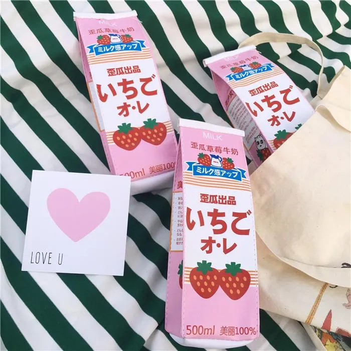 Strawberry Drink Pencil Bag SD00894