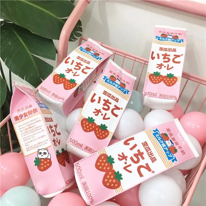 Strawberry Drink Pencil Bag SD00894