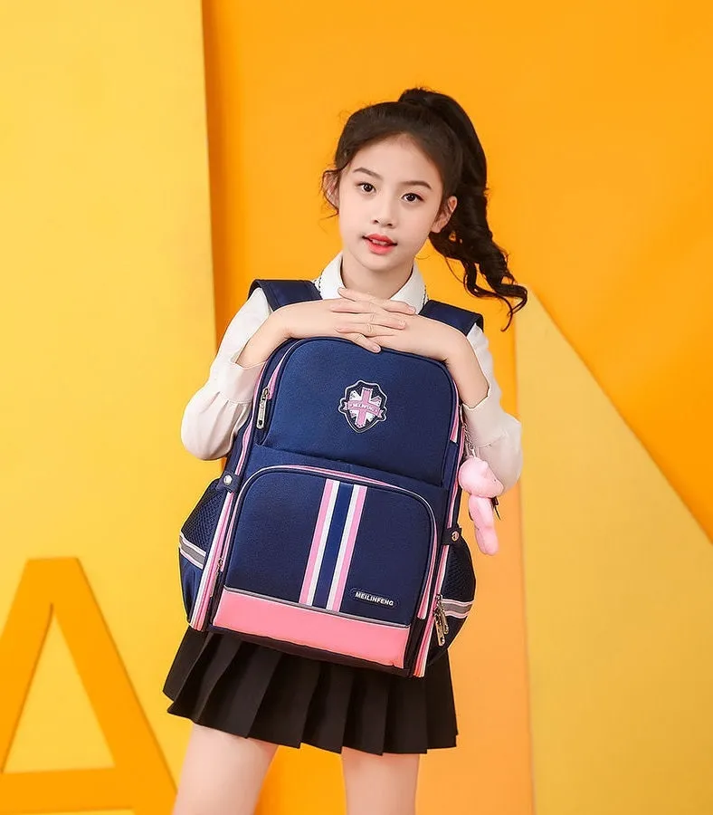 Stylish Blue Student School Bag for Kids - Model 4169