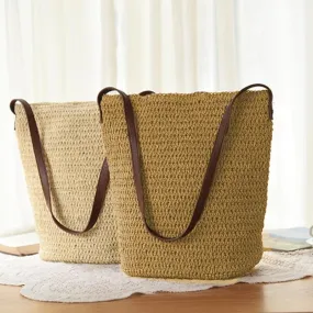 Summer Travel Beach Straw Woven Bags