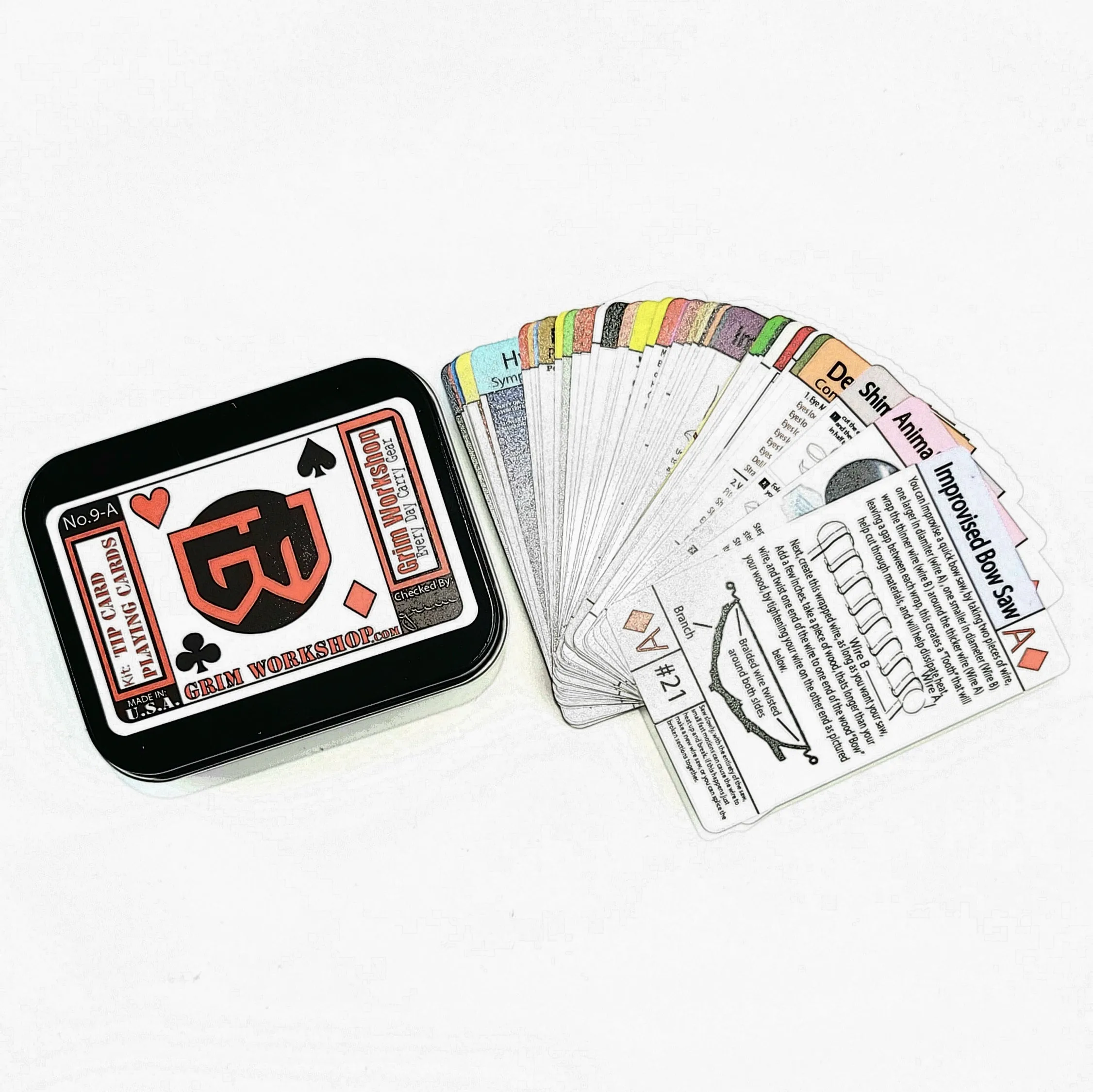 Survival Playing Card Deck : Full Deck of Waterproof Playing Cards