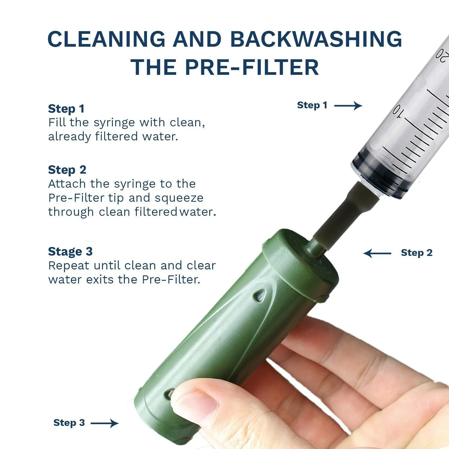 Survivor Filter PRO Portable Water Filter Pump