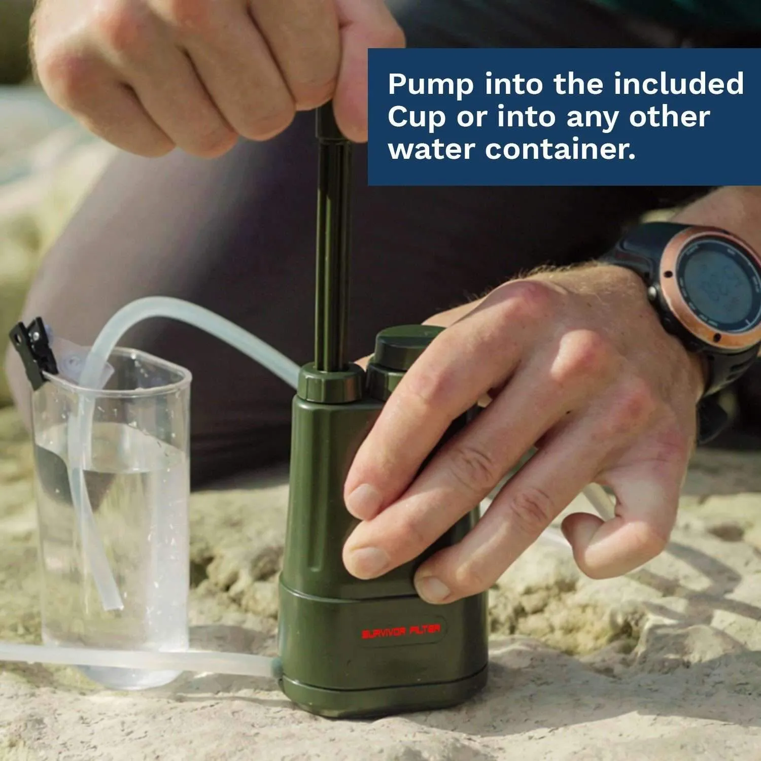 Survivor Filter PRO Portable Water Filter Pump