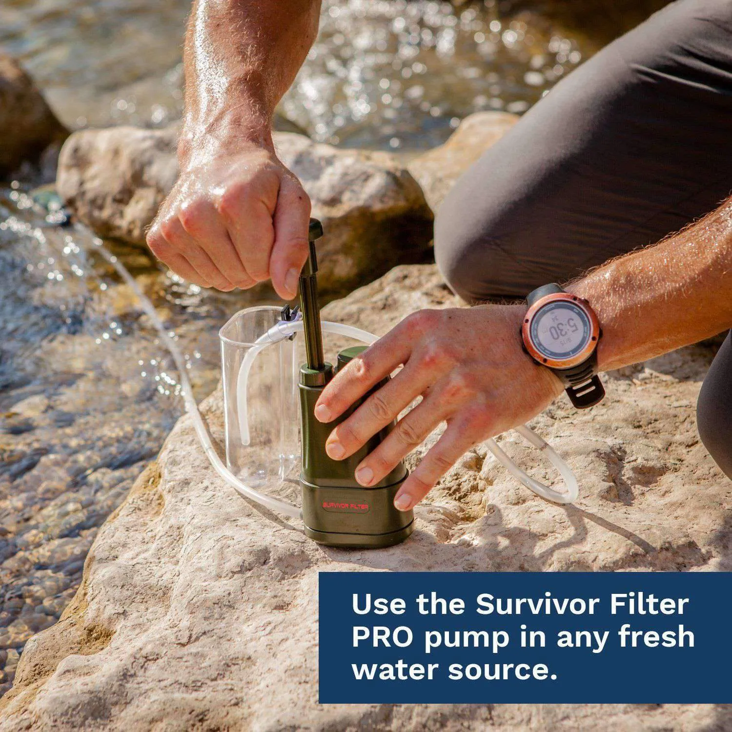 Survivor Filter PRO Portable Water Filter Pump