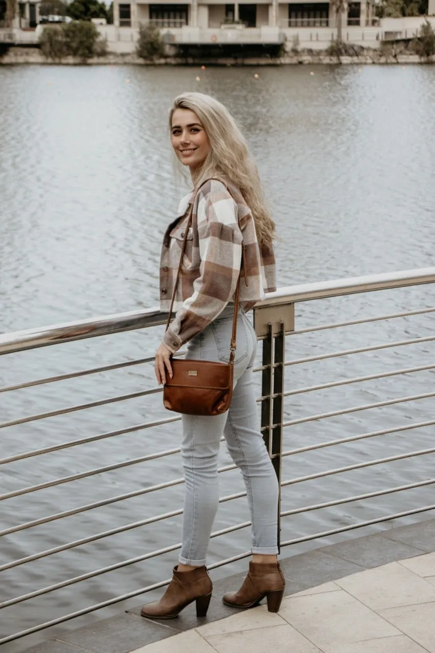 Tan Leather Goods - Mila Sling Bag | Pecan