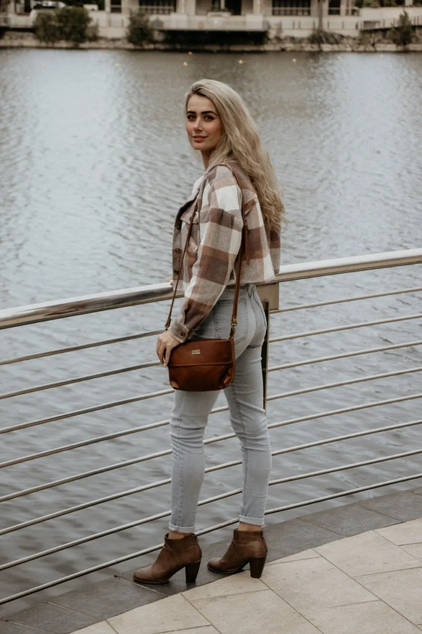 Tan Leather Goods - Mila Sling Bag | Pecan