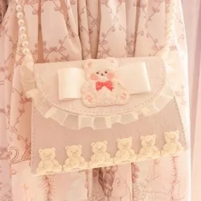 TAVIMART  -  Cute Bear Lolita Lace Bag Soft Sister Gentle Girl Daily Messenger Bag Lolita Handbag Kawaii Girl Loli Cosplay