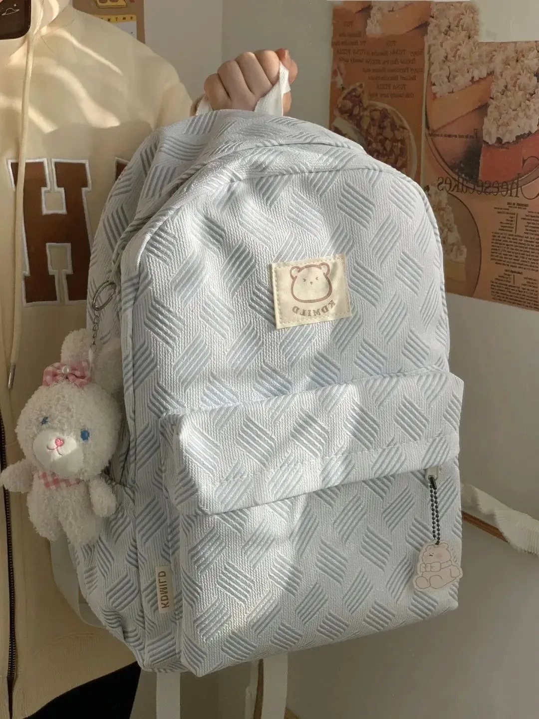 TAVIMART  -  Japanese Ins Girl Schoolbag Female Korean Version of College Style Cute Bear High School Student Backpack