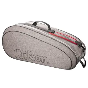 Team 6 Pack Tennis Racquet Bag Heather Grey