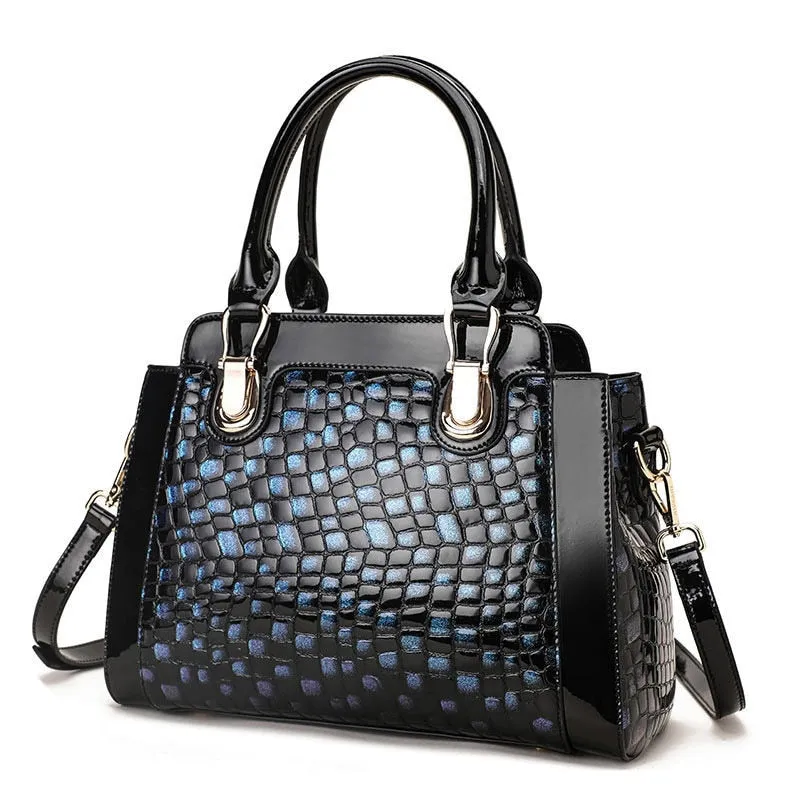 TEEK - Leoprint or Blue Tiled Handbag